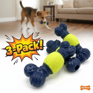 Nylabone Power Play Tennis Play 'N Fetch Interactive Dog Toy 3-Pack