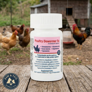 Poultry Dewormer 5X Fenbendazole 20 Capsules