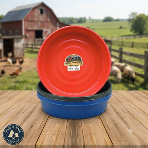 Little Giant Plastic Utility Pan Livestock Feed Bucket 3 Gallon