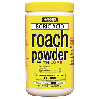 HARRIS Boric Acid Roach Killer Powder with Lure 16 oz. Harris