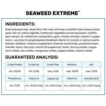 Hikari Marine Seaweed Extreme Fish Food, 3.16oz Hikari