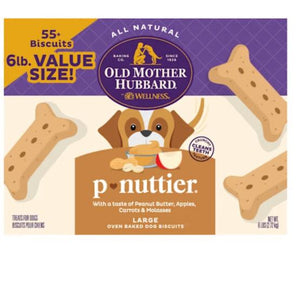 Chicken Cat Old Mother Hubbard P-nuttier Value Box Large Crunchy Dog Treats (6lb)