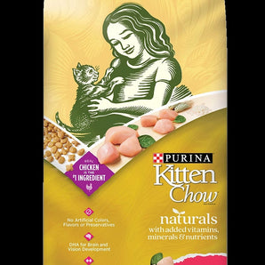 Purina Chicken Kitten Cat Chow Naturals Food (3.15lb)