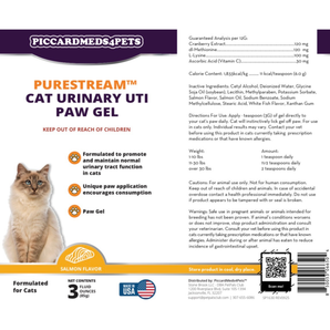 Piccardmeds4pets PureStream Cat Urinary UTI Paw Gel 3 oz.