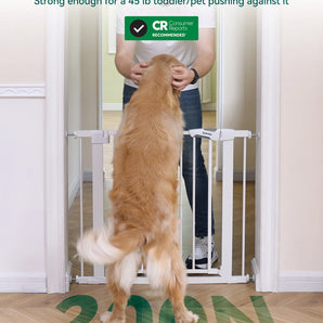 PressGuard P7 | Expandable Baby Gate Pressure Mounted Fits Standard to Wide