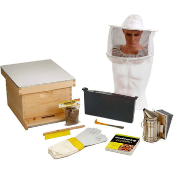 Little Giant 10-Frame Deluxe Beginner Hive Beekeeping Starter Kit Little Giant