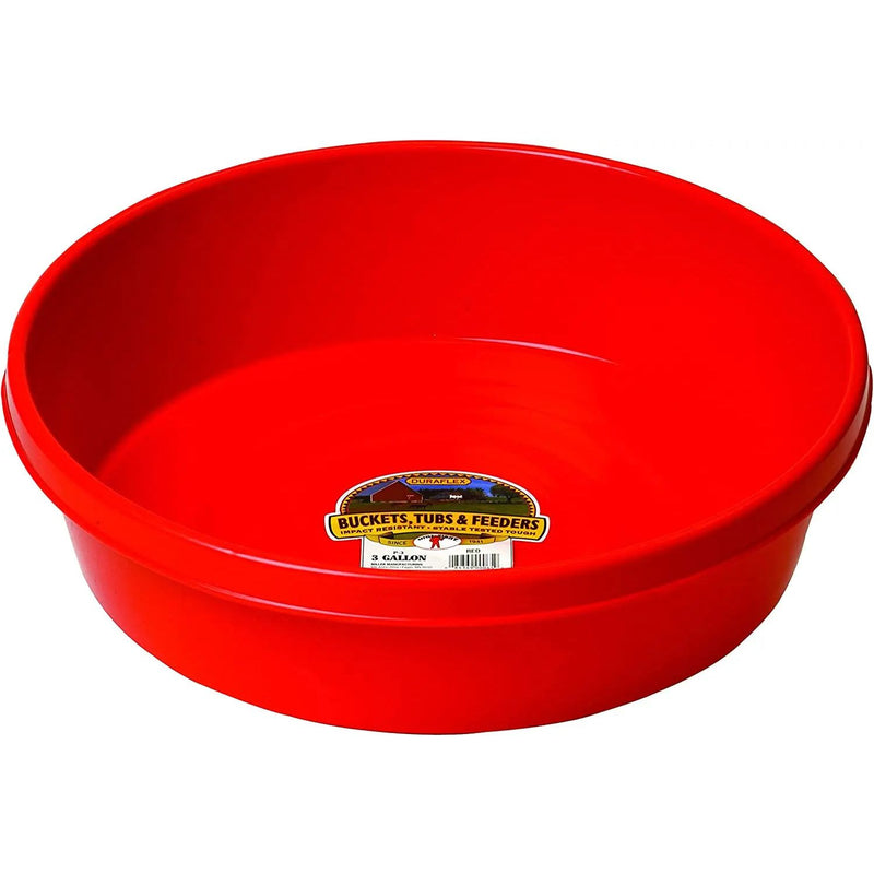 Little Giant Plastic Utility Pan Livestock Feeding Bucket 3 Gal Little Giant