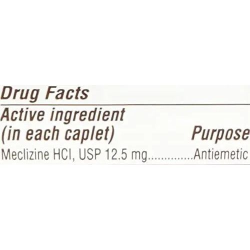 Meclizine Dizziness 12.5mg Caplets 100ct Rugby