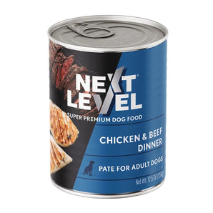 Next Level Super Premium Chicken & Beef Dinner Wet Adult Dog Food 12.5 oz 6-Pack