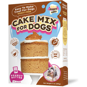 Puppy Cake Wheat-Free Peanut Butter Cake Mix with Icing Dog Treats 9 oz.