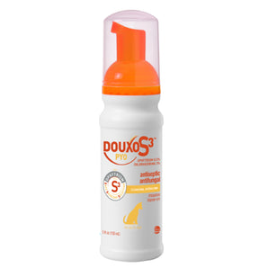 Douxo S3 PYO Mousse Dogs & Cats No-Rinse Skin Coat Care 5.1 oz 2-Pack