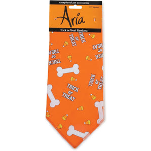 Halloween Aria Trick Treat Dog Bandana Bones Candy Fun Accessory 2-Pack