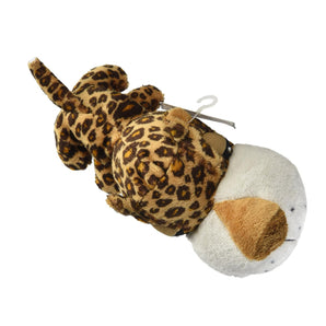 Digger's Mini FatHedz Cheetah Plush Dog Toy 7-Inch With Squeaker