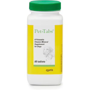 Zoetis Pet-Tabs Dog Multivitamin 60 Count Chewable Tablets Liver Flavor USA