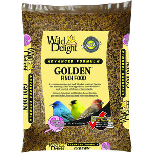 Wild Delight Golden Finch Wild Bird Food Nyjer Seed Blend 5 lb Bag