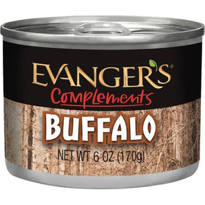 Evanger's Complements Grain Free Buffalo Dog & Cat Food Topper 6 oz.