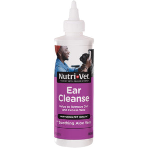 Nutri-Vet Dog Ear Cleanser with Aloe & Salicylic Acid Liquid 8 oz.