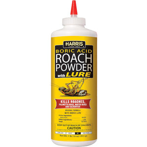 Harris Boric Roach Powder with Lure 16 oz. Puffer for Roaches Silverfish
