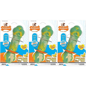 Nylabone Teething Puppy Bone Chew Toys Up to 35 lbs. Nylabone