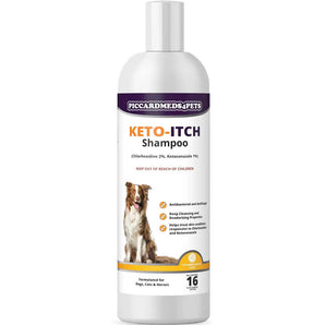 Piccardmeds4pets Keto-Itch Relief Shampoo 16 oz + Hydro-Itch 1% Spray 4 oz Skin Care Bundle