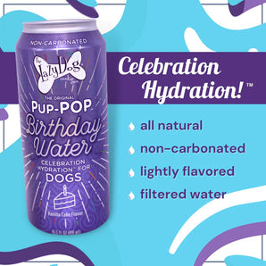 Lazy Dog Pup-POP Birthday Water 15.5oz
