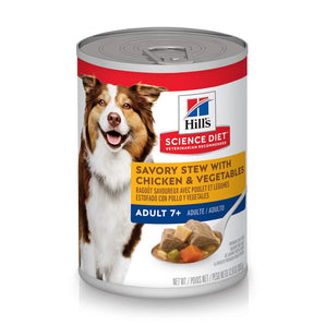 Science diet Chicken Senior Wet food Dog Adult 7+ Savory Stew & Vegetables (12.8oz)