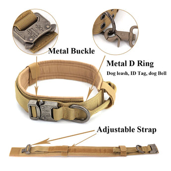 German Shepherd Malinois Large Dog Harness and Leash Set – Training Walking Vest for Medium & Large Dogs