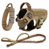 German Shepherd Malinois Large Dog Harness and Leash Set – Training Walking Vest for Medium & Large Dogs