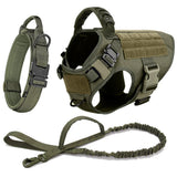 German Shepherd Malinois Large Dog Harness and Leash Set – Training Walking Vest for Medium & Large Dogs