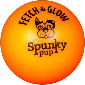 Spunky Pup Fetch & Glow Ball Dog Toy for Medium Dogs Spunky