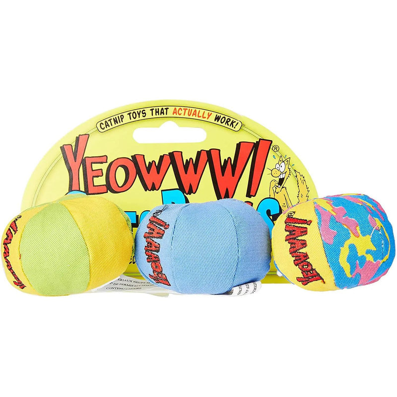 Yeowww! My Cats Balls Cat Toy 3-Pack Yeowww!