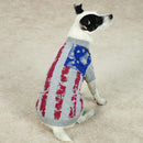 Zack & Zoey America's Pup Flag-Print Tee Shirt for Dogs, 14" Small/Medium Size Zack & Zoey