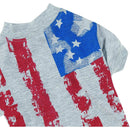 Zack & Zoey America's Pup Flag-Print Tee Shirt for Dogs, 14" Small/Medium Size Zack & Zoey