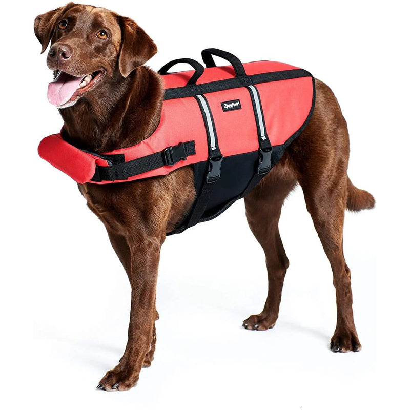 ZippyPaws Adventure Life Jacket for Dogs, Red/Black ZippyPaws