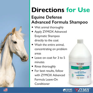 Zymox Equine Defense Advanced Formula Shampoo Gallon ZYMOX