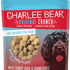 Turkey Grain Free Dog Charlee Bear Original Crunch Liver & Cranberry Treats (16oz)