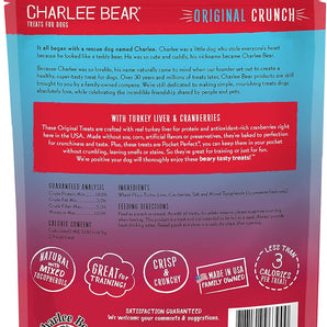 Turkey Grain Free Dog Charlee Bear Original Crunch Liver & Cranberry Treats (16oz)