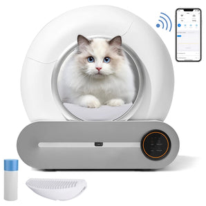Say goodbye to messy litter! 🐾✨ Meet the Smart Self-Cleaning Litter Box with App Control and Safety Features! Perfect for busy cat parents! 😻📱