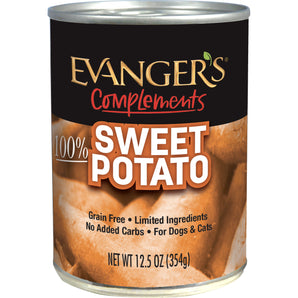Grain Free Cat Evanger's Complements All Life Stages Sweet Potato Wet Dog & Can (12.5oz)