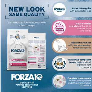 Forza10 Active Intestinal Dry Dog Food with Anchovy – 8.8 Lb