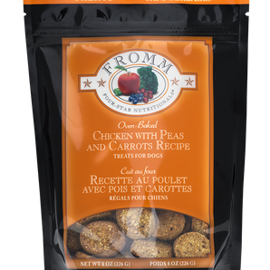 Fromm Chicken Dog 4-star Carrot, & Pea Treats (8oz)