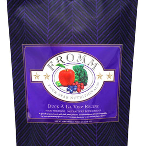Fromm Chicken Adult Dry Food Dog 4 Star All Life Stages Duck Veg