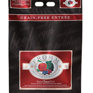 Fromm Salmon Adult Grain Free Dog 4 Star All Life Stages Beef Frittata Veg Dry Food