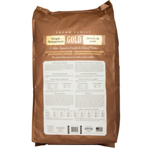 Fromm Chicken Adult Dry Food Dog Gold All Life Stages Weight Management Turkey