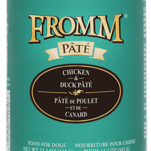 Fromm Chicken Adult Dog All Life Stages & Duck Pate Wet Can (12.2oz)