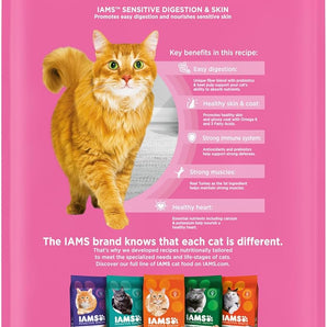 Iams Chicken Adult Cat Proactive Health Sensitive Digestion & Skin Turkey Dry Food