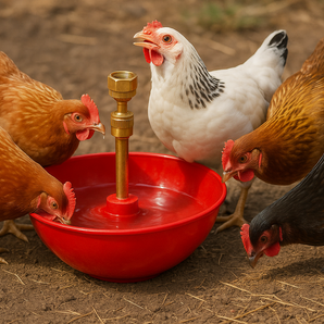 Little Giant 2500 Game Bird Automatic Poultry Fountain Watering System Easy to Use