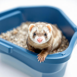 Marshall Lock-On Corner Litter Pan Ultimate Small Animal Bathroom Solution