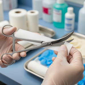 Jorgensen Stainless Steel Bandage Scissors 5.5" Lister Surgical First Aid Medical Tool