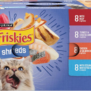 Friskies Shreds Variety Pack 32ct 5.5oz Cans